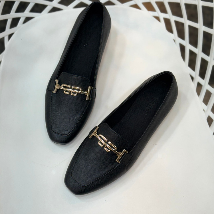 کفش کالج زنانه مدل طرح ایو سن لوران (YSL) سگکدار چاپی مجلسی
