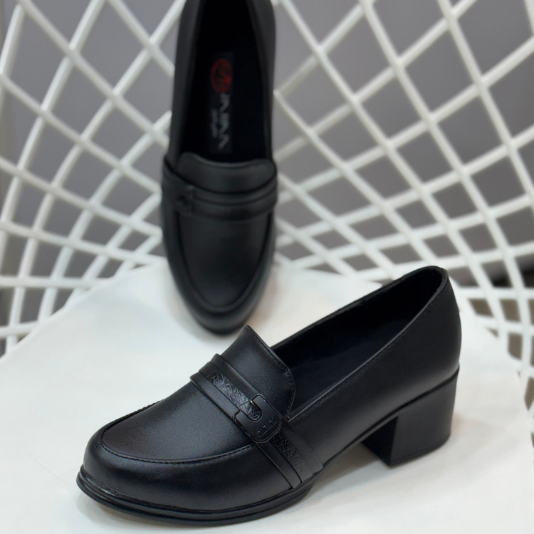 کفش زنانه طبی مدل یو پاشنه پهن چهار سانت رسمی و اداری شیک